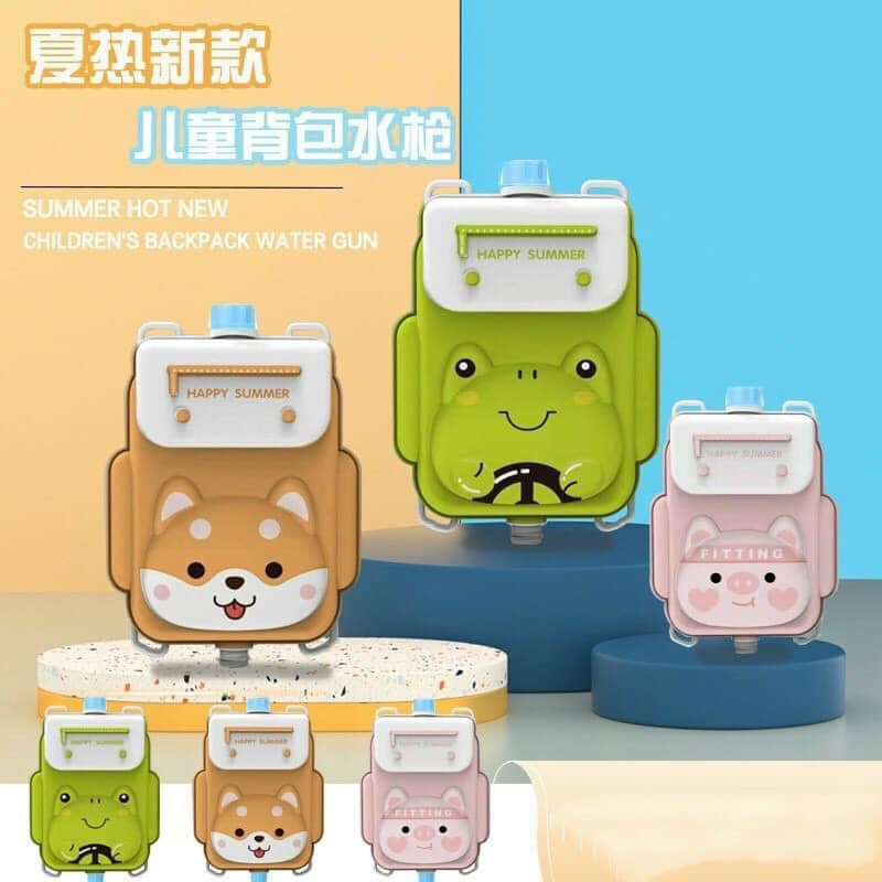 Balo Đồ Chơi Súng Nước Hoạt Hình Ngộ Nghĩnh Cho Bé