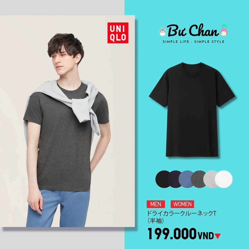 Áo phông trơn UNQLO Nam/Nữ cổ tròn 2 ❤️ (UNIQLO Nhật Chính Hãng)