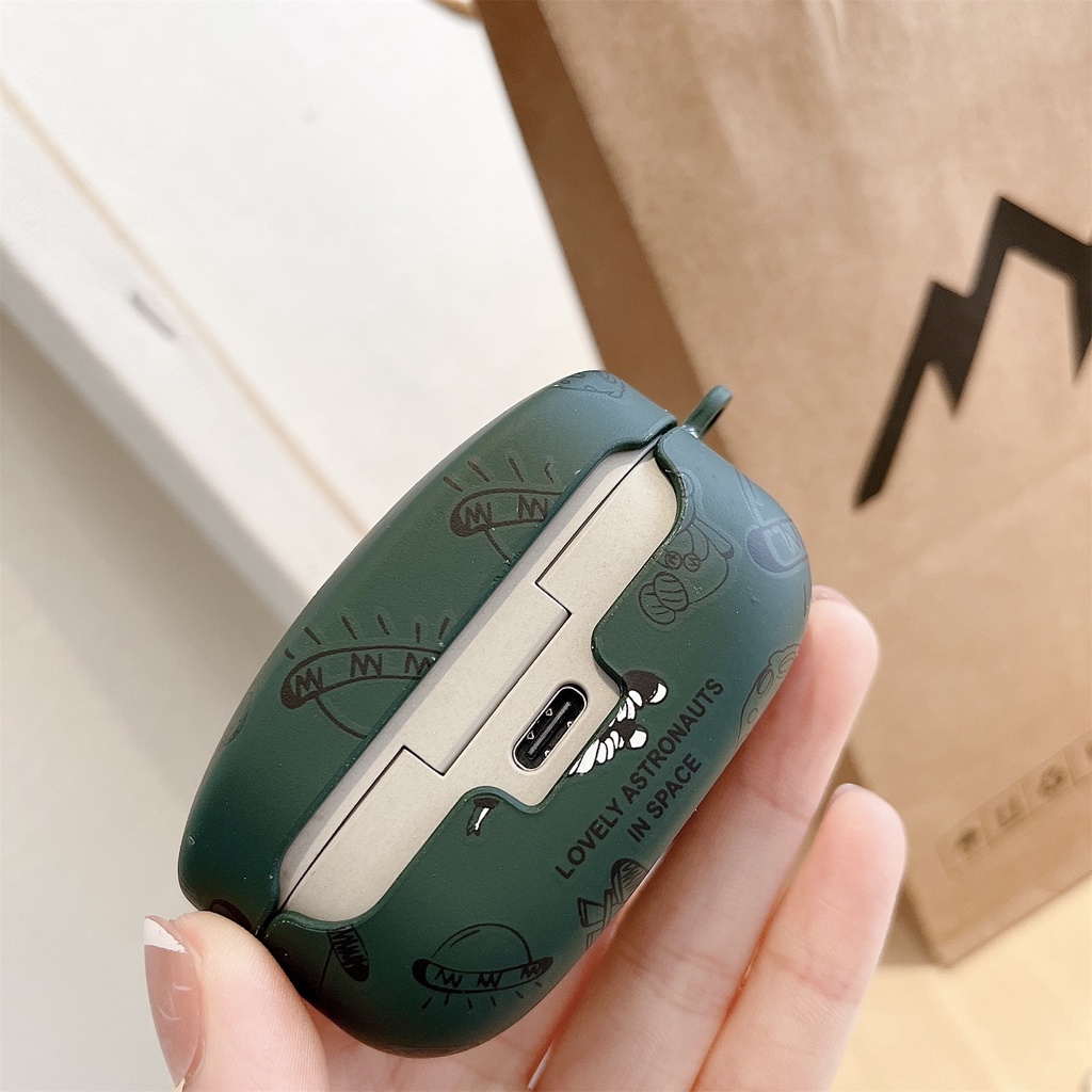 Vỏ Bảo Vệ Hộp Sạc Tai Nghe Bluetooth Không Dây Sony WF-1000XM4 Bằng PC Cứng Mặt Nhám Hình Phi Hành Gia/Thỏ Dễ Thương