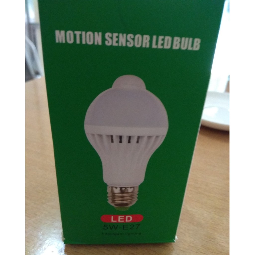 Bóng Đèn Led Cảm Ứng Hồng Ngoại 5W sáng trắng