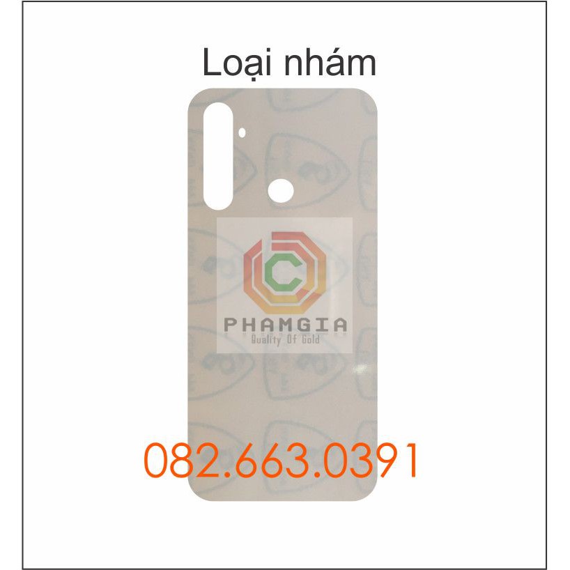 Dán PPF chống trầy Realme 6i mặt trước, mặt lưng máy