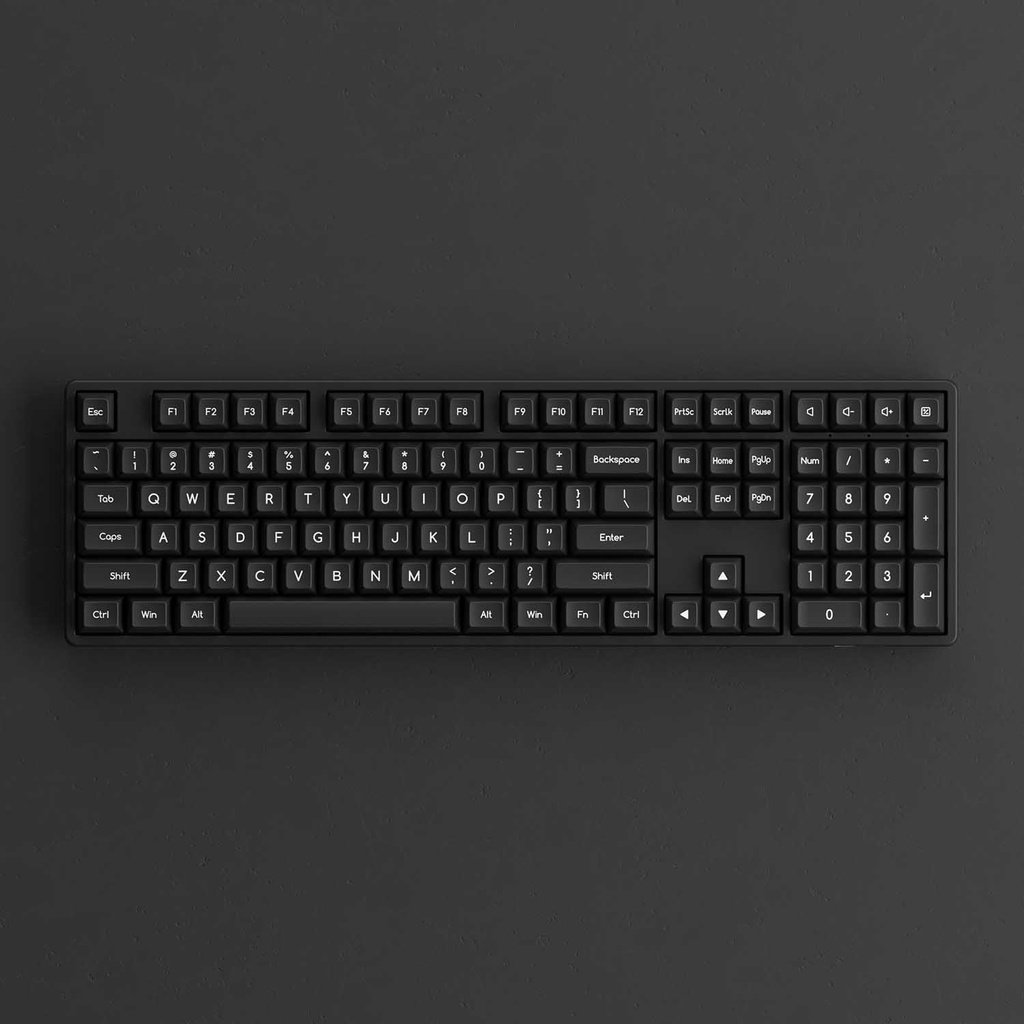 Bộ keycap AKKO White on Black WoB
