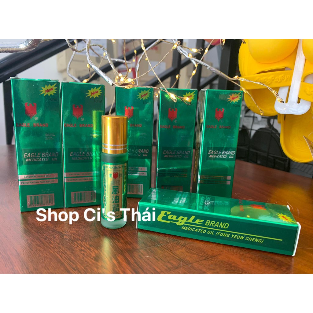 Dầu gió xanh và Dầu gió Trắng, Dầu Khuynh Diệp - hiệu Con Ó (Hàng TC Mỹ) của Mỹ Eagle Brand Medicated Oil 24ml - 10 ml