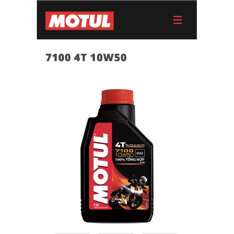 MoTul 7100 10w50 100% Tổng hợp