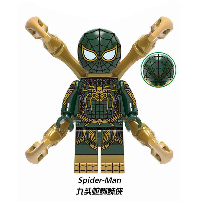 Mô hình lắp ghép lego nhân vật siêu anh hùng Marvel Spider Man Far Away From Home vui nhộn cho trẻ em