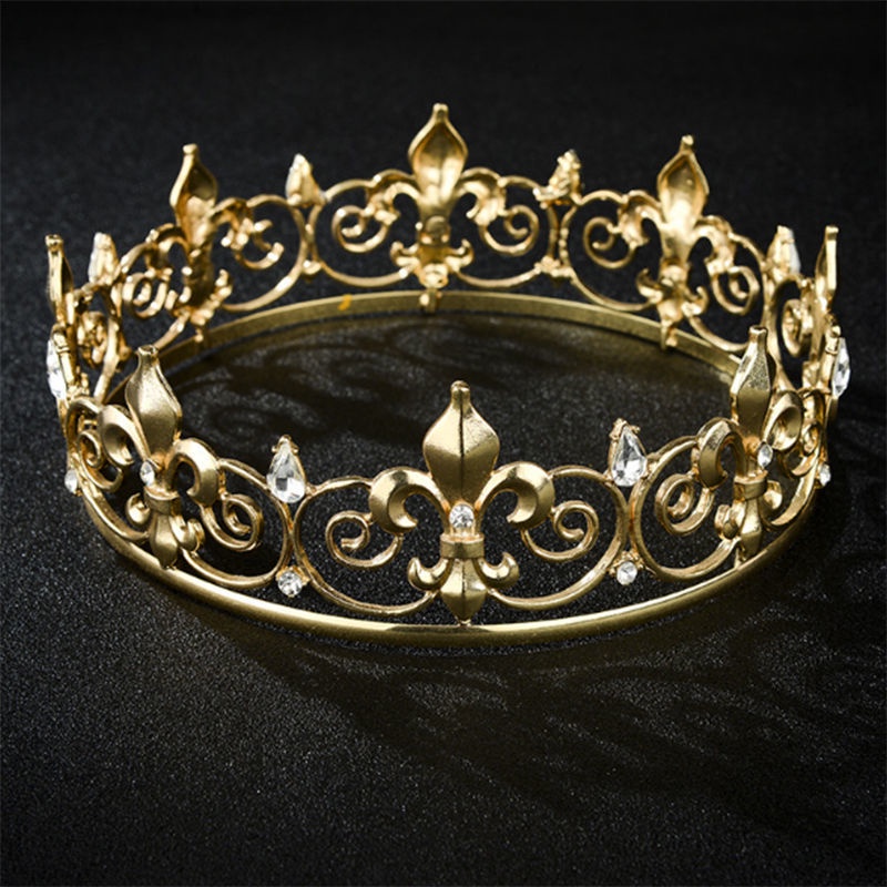 Phụ Kiện Vương Miện Hoàng Tử Cổ Điển Nhật Bản Hàn Quốc Dùng Làm Phụ Kiện Chụp Ảnh Trang Sức Cho Nam Khi Dự Tiệc