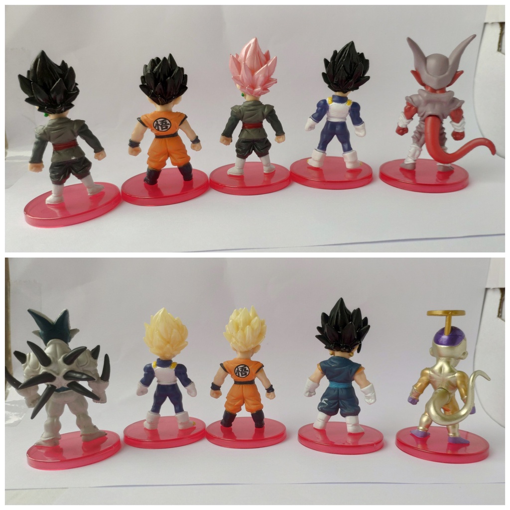 [BỘ 21 EM] mÔ HÌNH đồ chơi goku chibi mini dragonball dragon ball các nhân vật 7 viên ngọc rồng songoku cell chibi