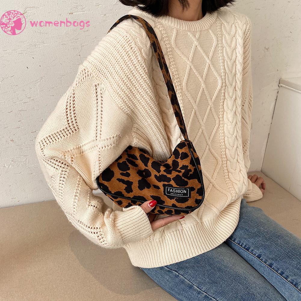 Túi xách tote đeo vai in họa tiết da báo / ngựa vằn phong cách retro | BigBuy360 - bigbuy360.vn