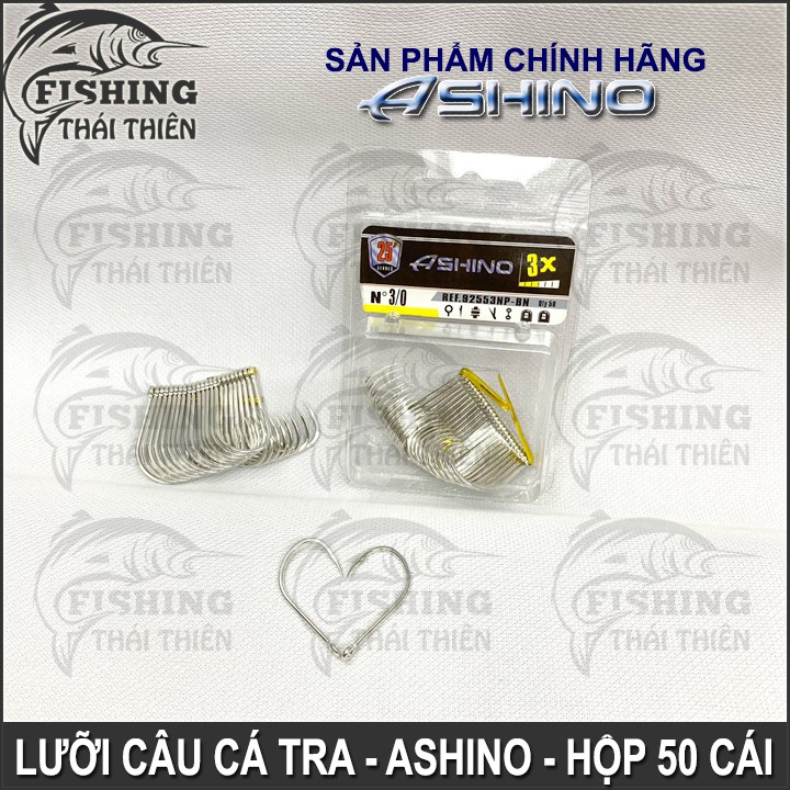 Lưỡi câu cá tra BKK Ashino thép trắng cực bén