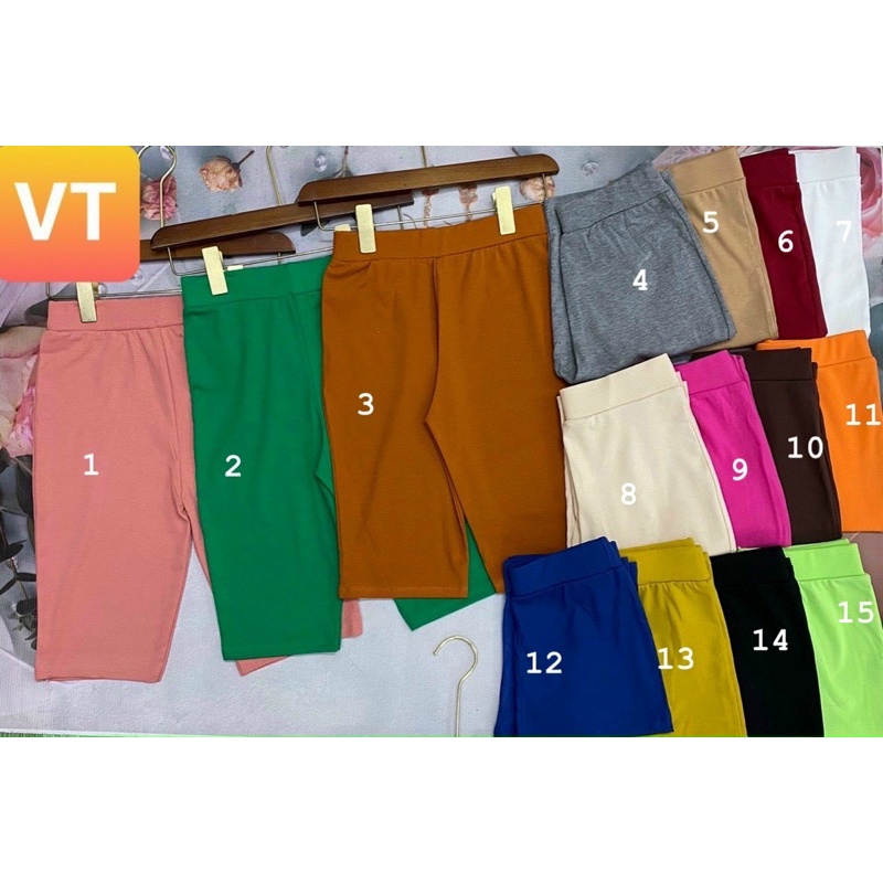 QUẦN LEGGING ĐÙI TRÊN GỐI NHIỀU MÀU SẮC MS70198