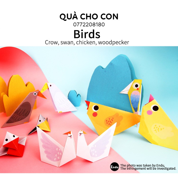 (Thanh lý) BỘ GẤP GIẤY ORIGAMI 200 TỜ KÈM SÁCH HƯỚNG DẪN CHO BÉ RÈN LUYỆN SỰ KHÉO LÉO CỦA ĐÔI BÀN TAY