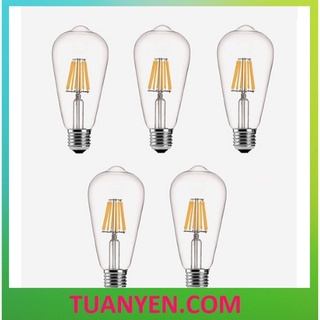 Combo 10 Bóng Đèn Led Edison - ST64 - Đui đèn E27