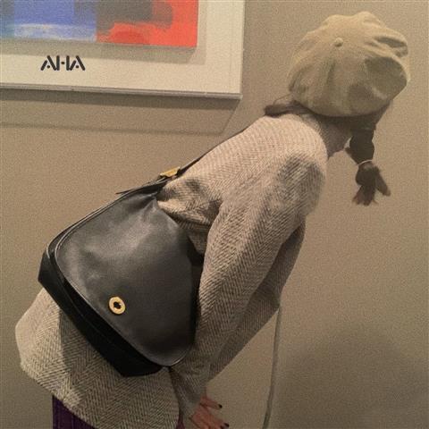 Túi xách AHA OFFICIAL đeo vai cỡ lớn phong cách retro thời trang cho nữ