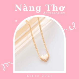 Vòng cổ nữ, dây chuyền hình trái tim Nàng Thơ Accessories