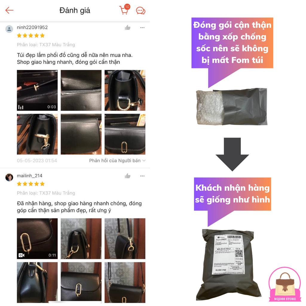 Túi xách nữ Túi đeo chéo đeo vai khoá cài phong cách thời trang hàn quốc TX37