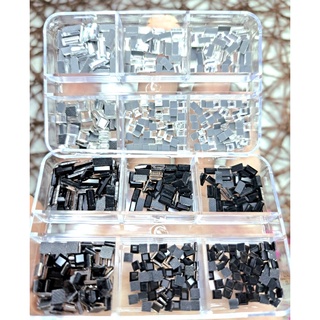 KHAY ĐÁ  KHỐI VUÔNG &  KHỐI CHỮ NHẬT - MIX SIZE NAILS- ĐÍNH MÓNG