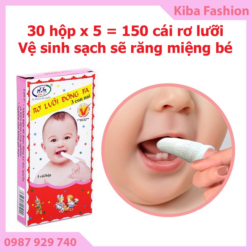 Rơ lưỡi cho bé sơ sinh- dụng cụ vệ sinh răng miệng cho bé