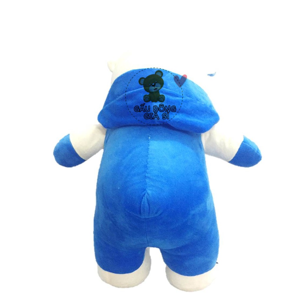 GẤU BÔNG TEDDY ÁO YẾM [50cm] THÚ NHỒI BÔNG TEDDY GIÁ RẺ