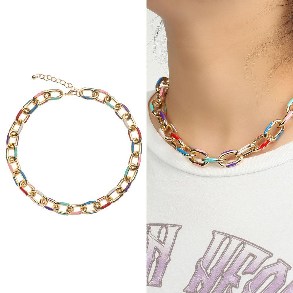 Vòng Cổ Choker Ngắn In Họa Tiết Nhiều Màu Sắc Phong Cách Gothic Cho Nam Và Nữ