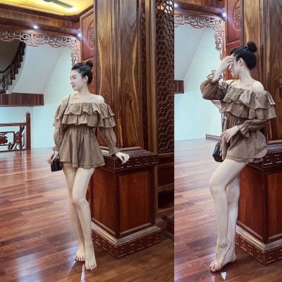 Váy Jum đũi bèo tầng xinh xắn