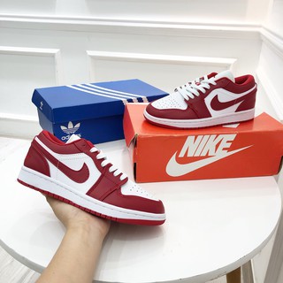 [FullBox Siêu Hot 2021] Giày Sneaker Nữ JD1 Cổ Thấp Màu Đỏ Thời Trang Siêu Nhẹ Tôn Dáng - DookieStore