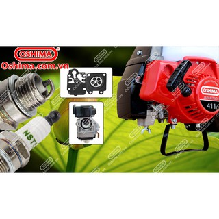 Máy cắt cỏ Oshima 411 bạc