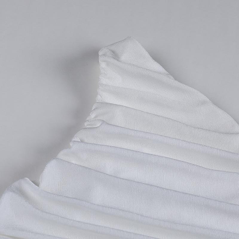 Áo Tank Top Một Dây Lệch Tà Màu Trơn Thời Trang Cá Tính Cho Nữ