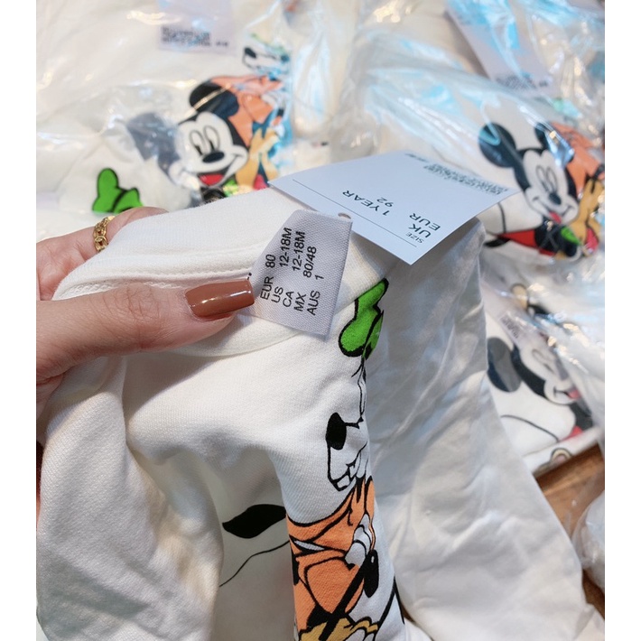 Set nỉ hoạ tiết Micky cho bé