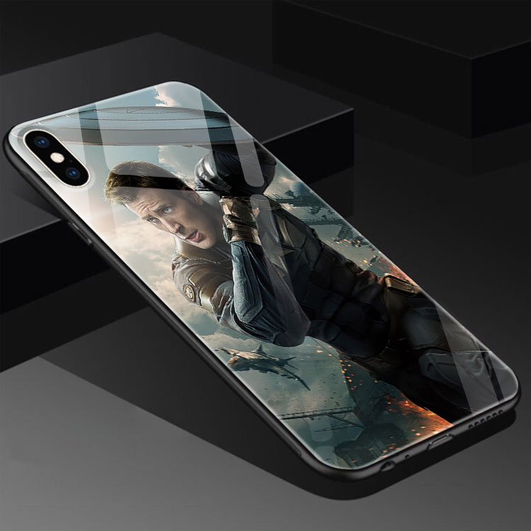 Ốp Đt Độc Iphone 11 Pro In Hình Captain America CASESPOT Cho 6 6S 7 8 Plus X Xs Xr 11 Pro Max 12 Min