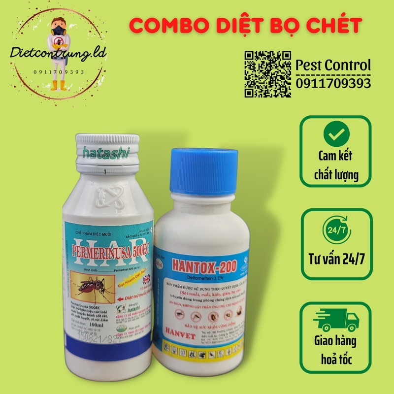 Diệt Sạch Bọ Chét Har 100ml + Hantox 100ml
