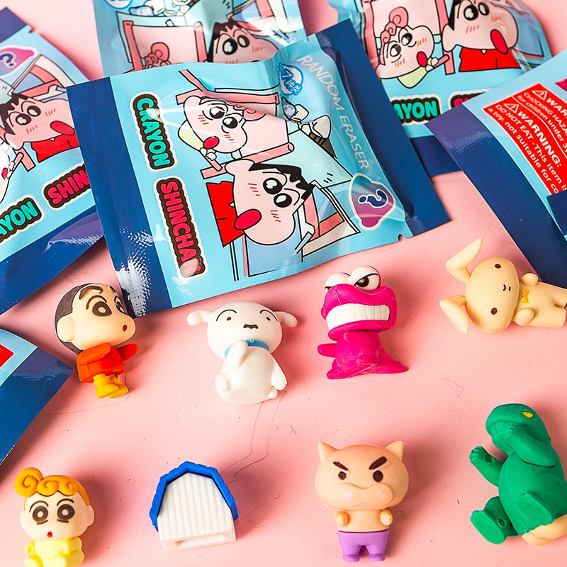 💖Đặt 1 tặng 2💖Gôm Tẩy Hình Khủng Long Shin-Chan Dễ Thương
