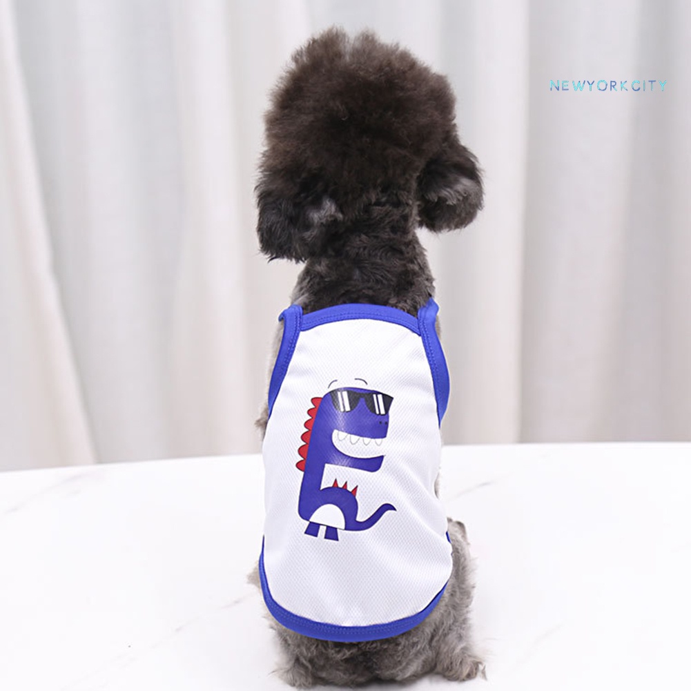 Áo Hai Dây Sát Nách In Hình Quả Bơ Khủng Long Dễ Thương Cho Cún Cưng