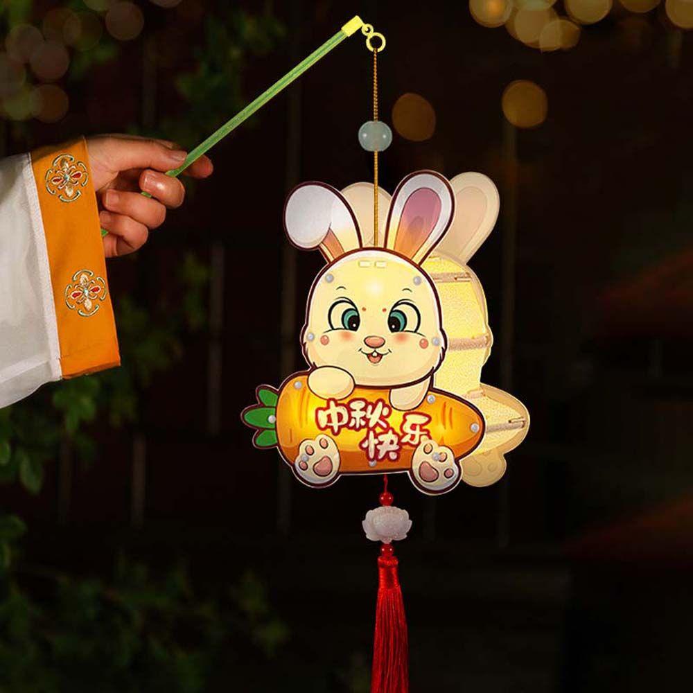 Lồng Đèn Bằng Acrylic Hình Mặt Trăng Phong Cách Trung Quốc Độc Đáo Trang Trí Nhà Cửa DIY