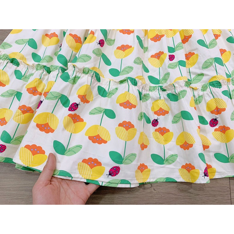 Váy maxi hoa smock-HÀNG SALE KO ĐỔI TRẢ