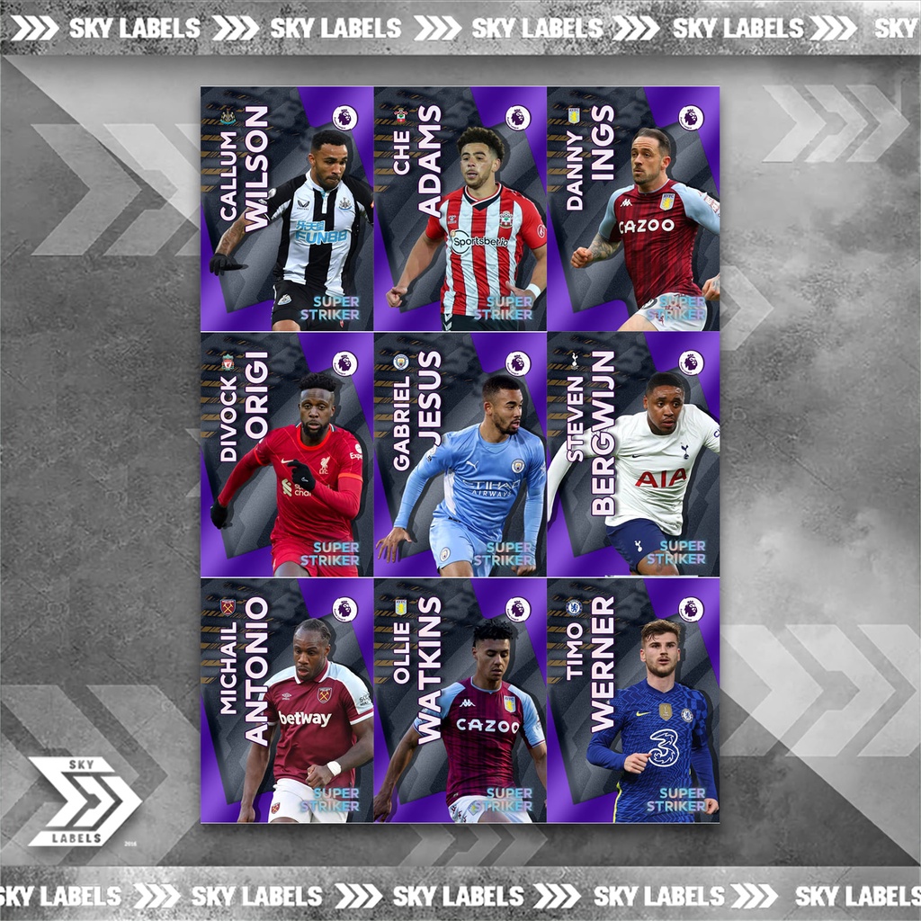 thẻ SKY Super Striker - Origi, Timo Werner, Ings, Antonio, Che Adams, Jesus, Bergwijn, Watkins, Callum Wilson -Liverpool