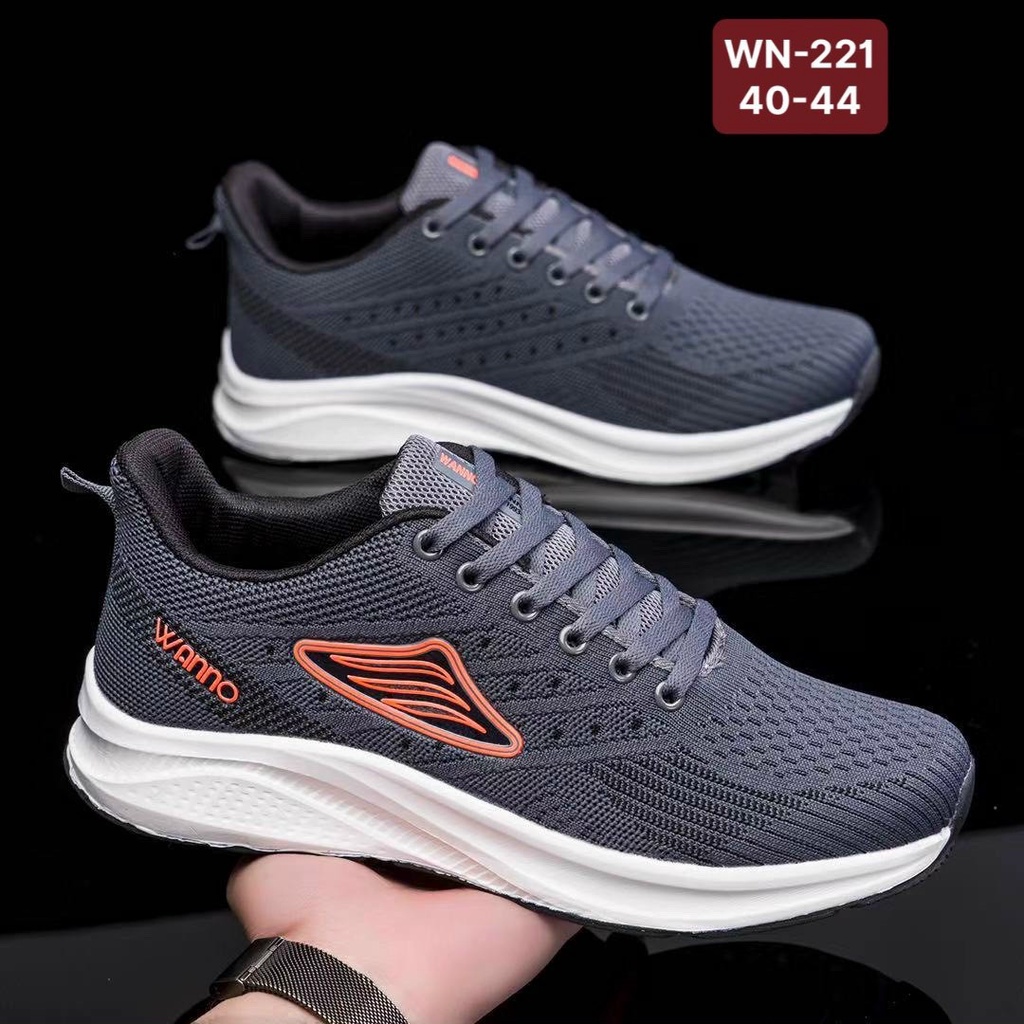 Giày thể thao nam giày sneaker nam hàng chất lượng cao màu xám đậm bảo hành 1 năm (WN021-XAM)