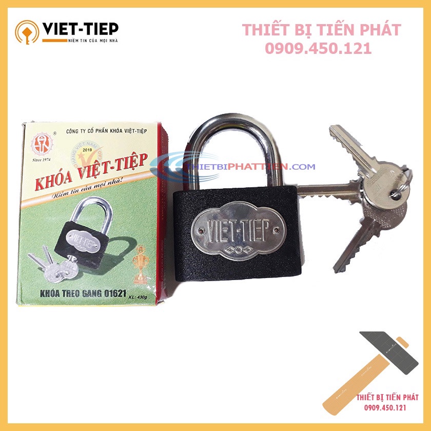FREESHIP 99K TOÀN QUỐC_Ổ Khóa Cửa VIỆT TIỆP Treo Gang Bấm 01621, Cao Cấp, An Toàn