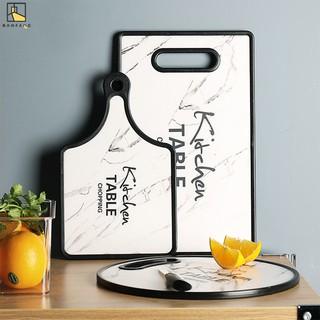 BANFANG Thớt nhựa dẻo in họa tiết đá cẩm thạch tiện dụng cho nhà bếp