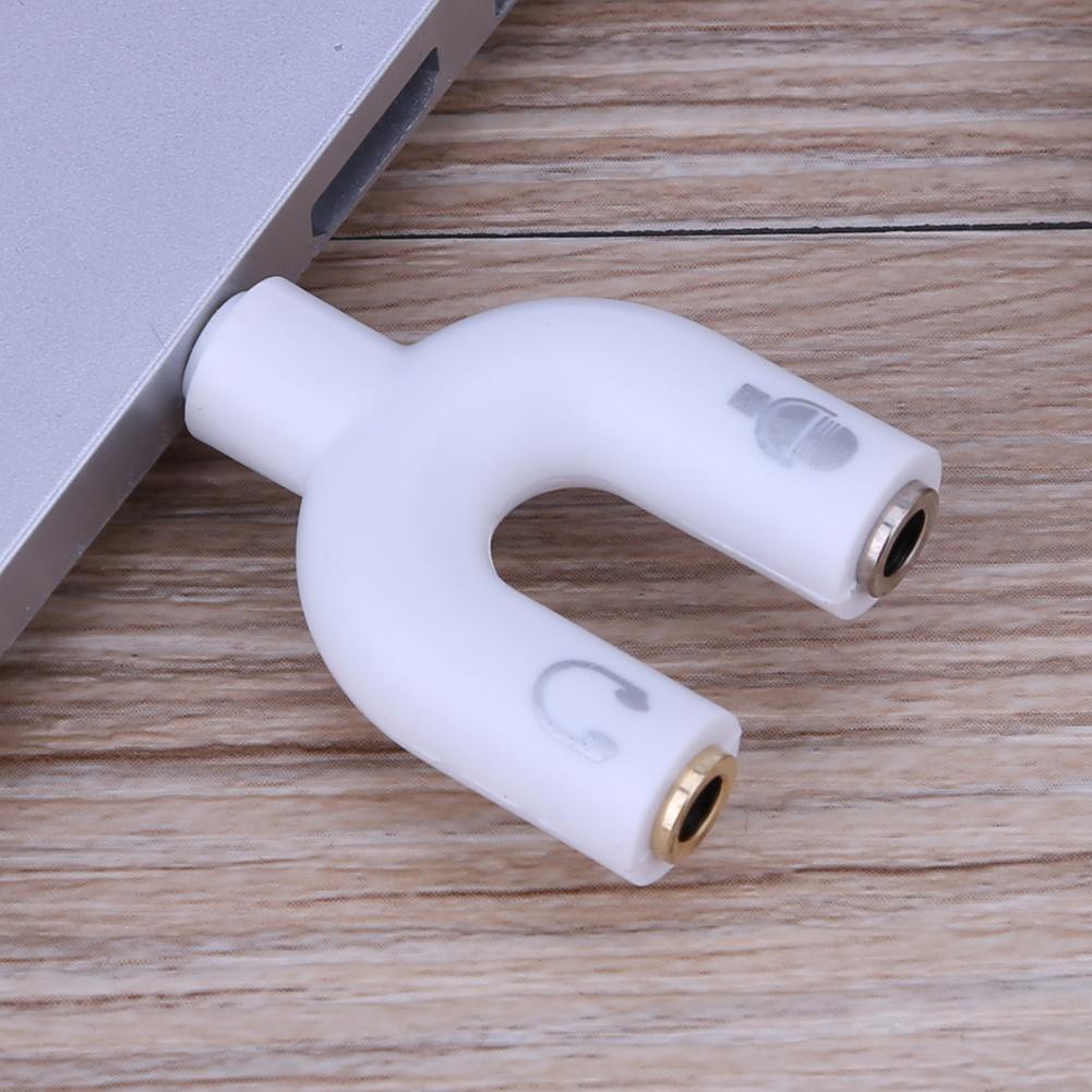 [COD]DS♦Jack cắm âm thanh stereo 3,5 mm Tai nghe Tai nghe Bộ chuyển đổi 2 chiều U Splitter