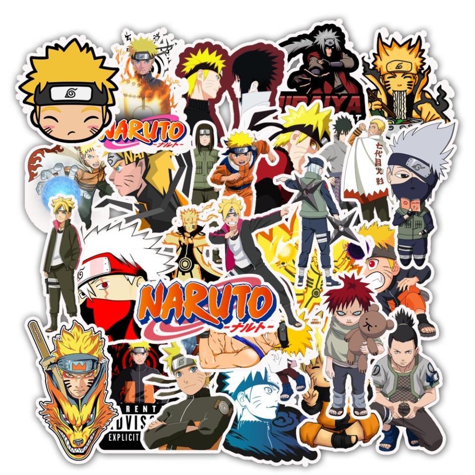 [STICKER 1K] SET 200 STICKER NARUTO SIÊU CHẤT DÁN TRANG TRÍ ĐT LAPTOP VALI TƯỜNG TỦ KỆ MŨ BẢO HIỂM XE MÁY NOTEBOOK