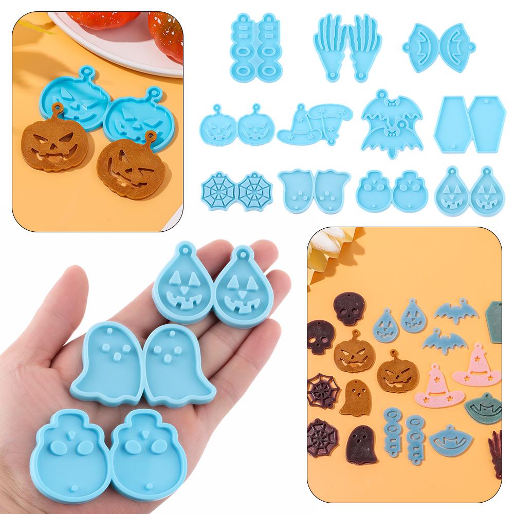 Khuôn Silicone Làm Bông Tai Nhựa Resin DIY Phong Cách Lễ Phục Sinh
