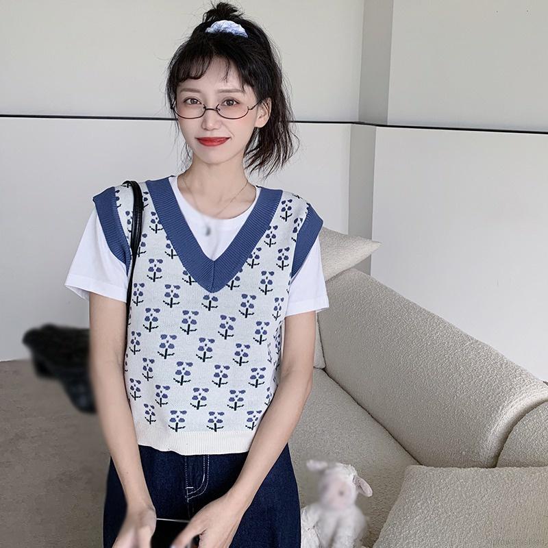 Áo len không tay dáng rộng thời trang dành cho nữ