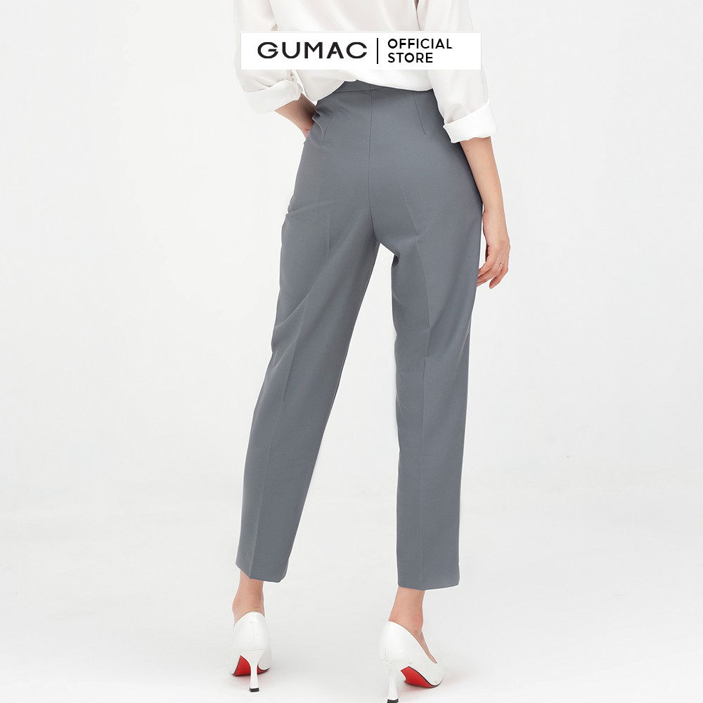 [Mã WABRGU72 giảm 10% tối đa 50k đơn 250k] Quần tây nữ phối nắp túi GUMAC thiết kế thanh lịch đủ màu đủ size QB520 | BigBuy360 - bigbuy360.vn