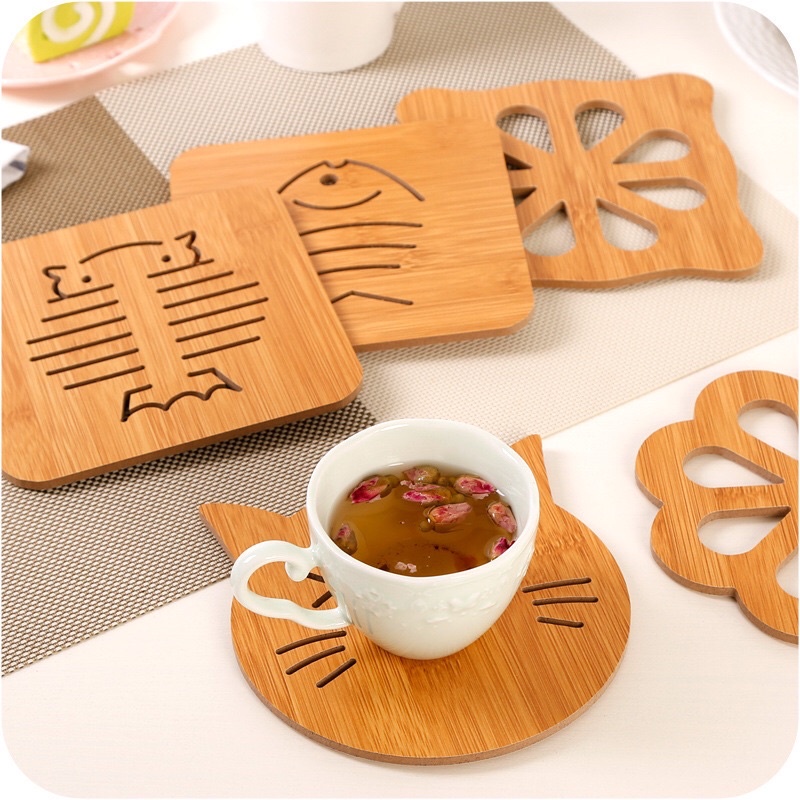 Lót cốc chống nóng, cách nhiệt, chống trơn đường kính 9.5cm