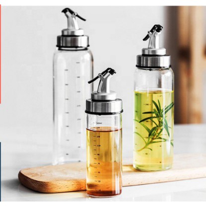 Chai Thủy Tinh Rót Dầu Có Chia Vạch 500ml