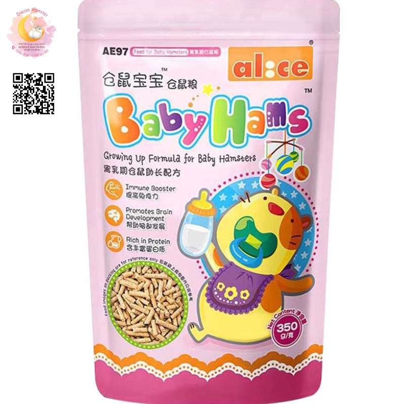 Thức ăn Baby Hams (Alice) - 350gr