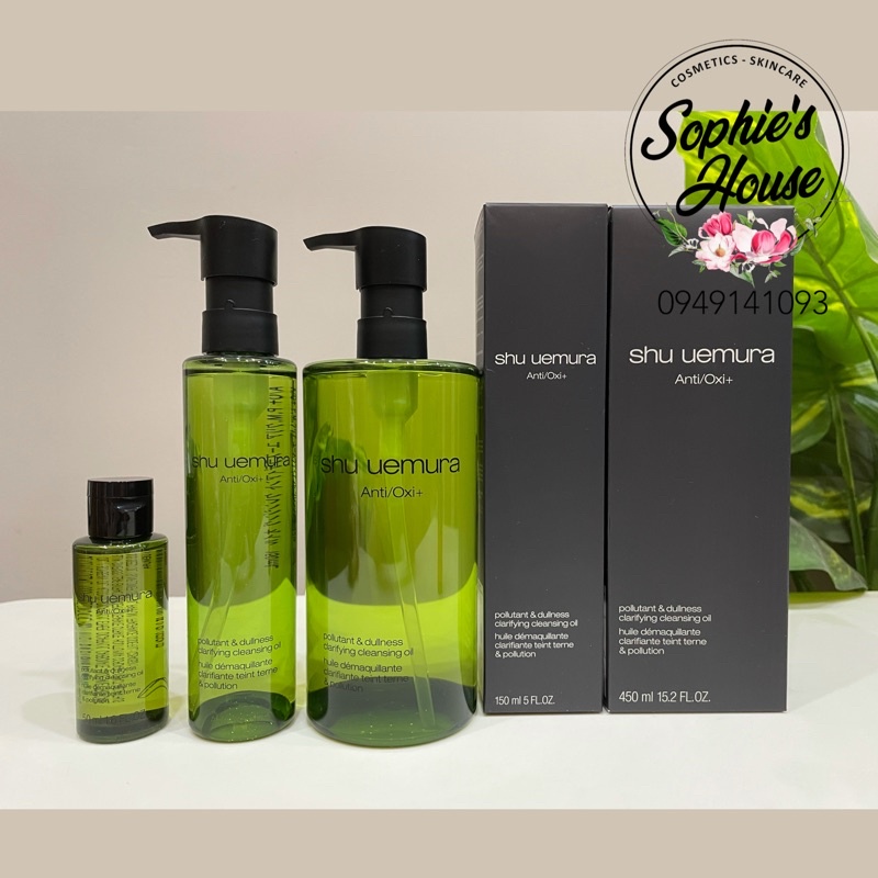 Dầu tẩy trang Shu Uemura xanh / Shu Uemura Anti Oxi