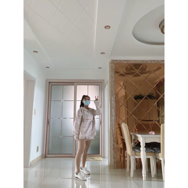 Áo hoodie hồng hoạ tiết dáng Oversized Ulzzang