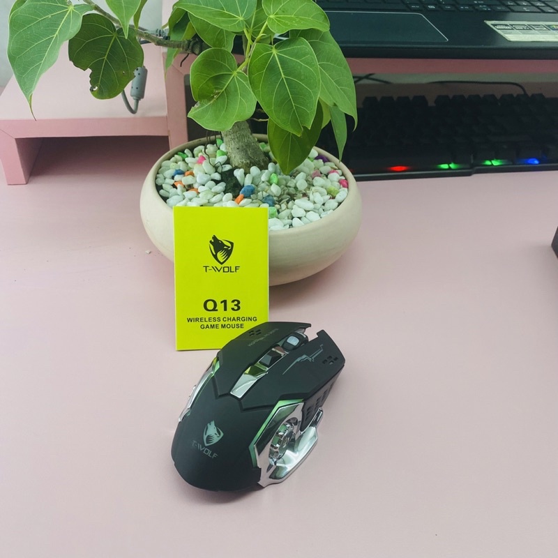 Chuột  máy tính Gaming không dây T-WOLF Q13 siêu nhạy chuyên chơi game