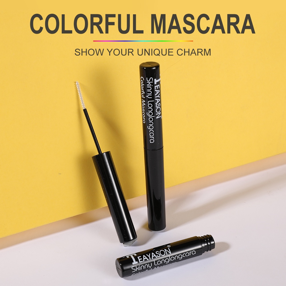 Mascara TEAYASON 6 màu tùy chọn giúp làm cong và dày mi với thiết kế vỏ kim cương độc đáo
 | BigBuy360 - bigbuy360.vn